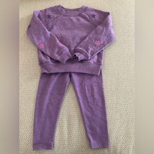 Splendid Purple Star Sweatshirt & Legging Set